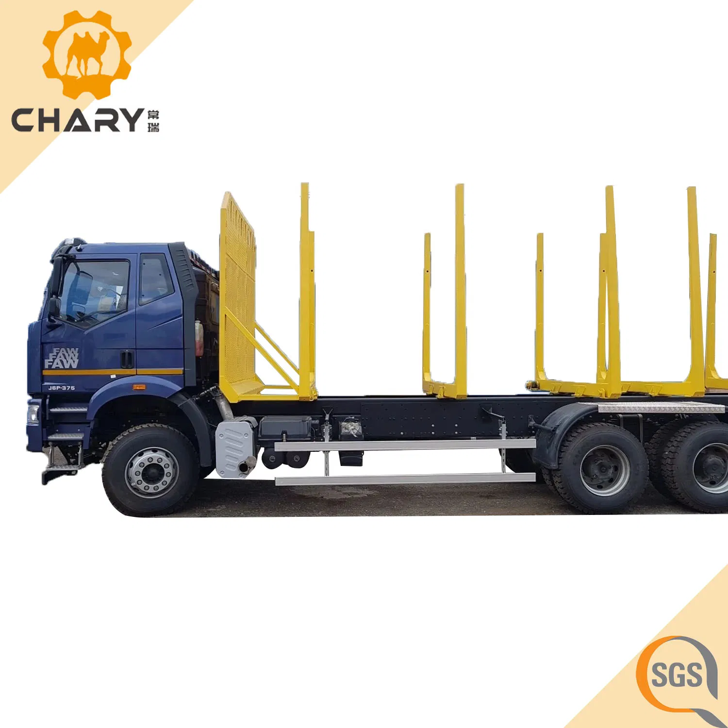 FAW 6X4 Log Wood Timber Forest Logging Carrier Vehicle for Wood Truck Timber Transport
