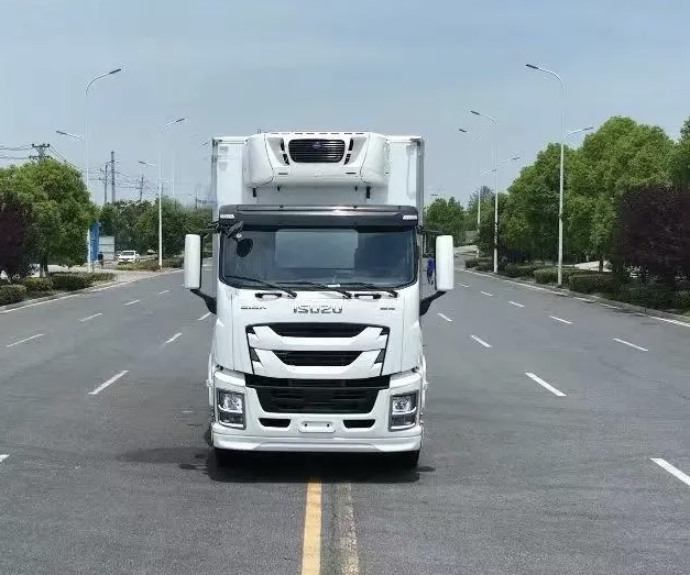 Japanese Brand Isuz Fish Carrier Refrigerated Refrigerator Food Van Freezer Truck