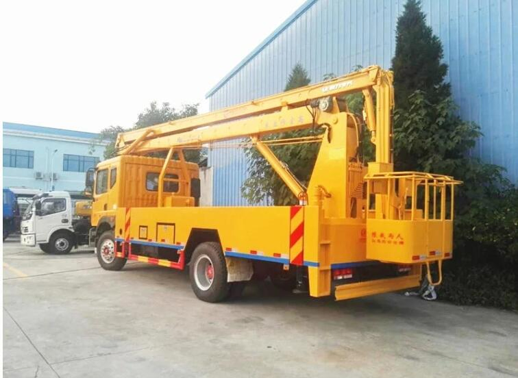 Dongfeng 4X2 Mounted Hydraulic 20 28 30 32 35 40 Meter Telescopic Folding Boom Lift Working Aerial Platform Work Bucket High-Altitude Operation Truck