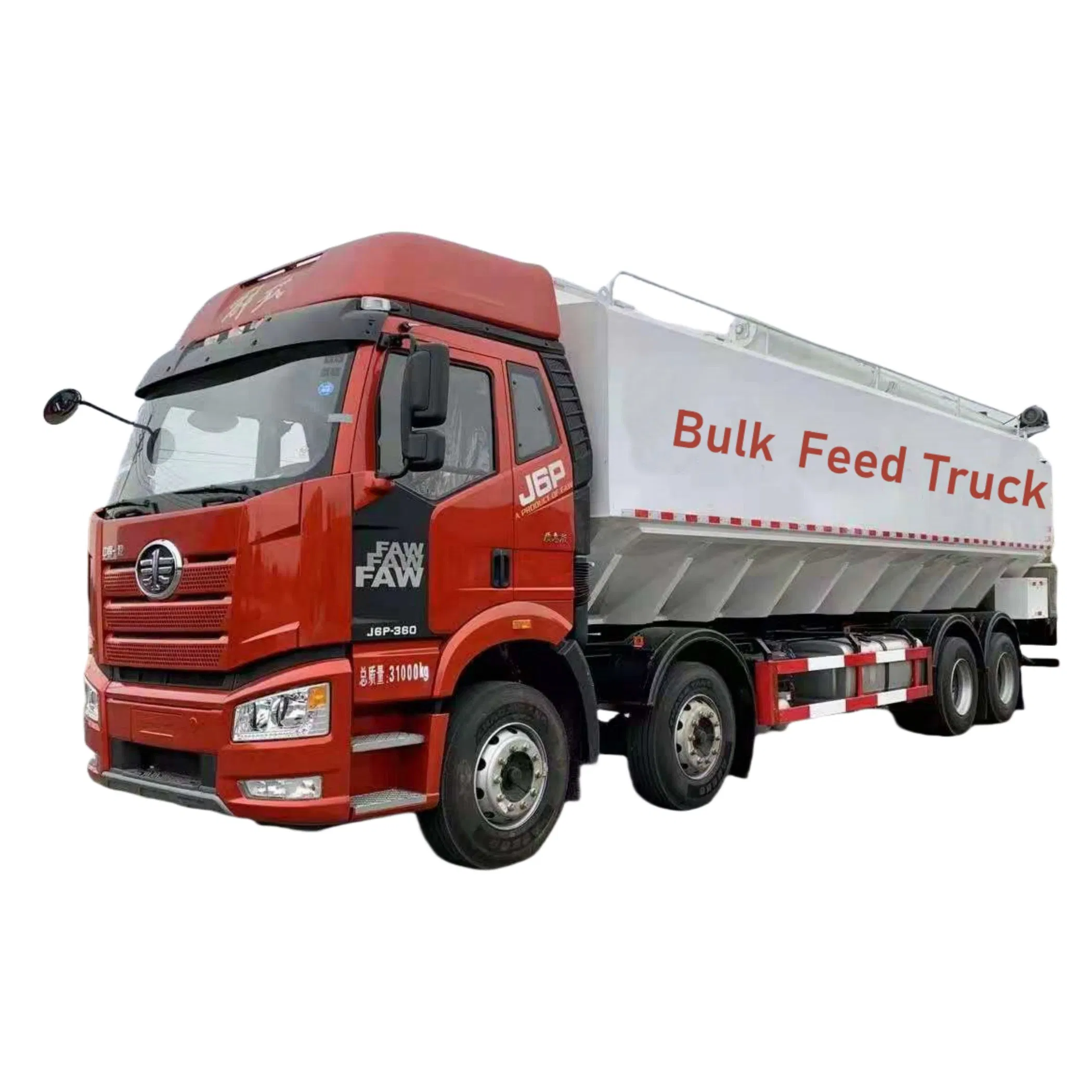 Heavy Duty 32.5cbm Bulk Feed Truck Large Capacity Livestock Poultry Bulk Feed Truck Chicken Feed Grain Transport Trucks