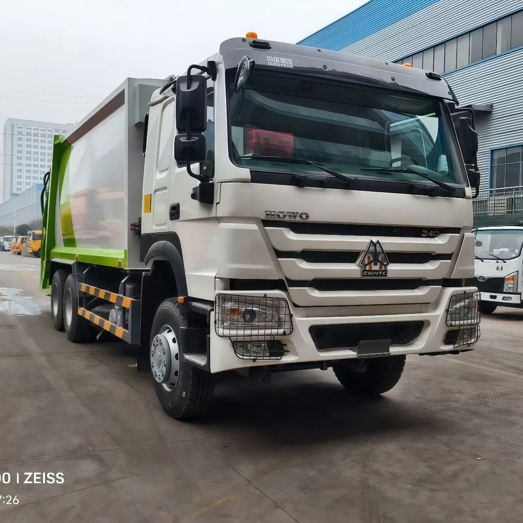 New HOWO Shacman 4X2 15m3 Garbage Trash Container Hooklift Compactor Compressed Compression Transfer Recycle Garbage Refuse Truck Vehicle Used for Sale