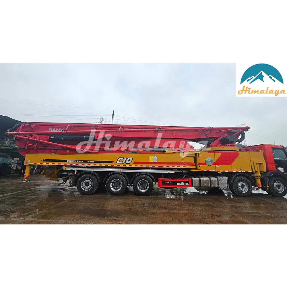 Used Volvo 5 Bridges Concrete Pump with 67m Boom Truck for Sales