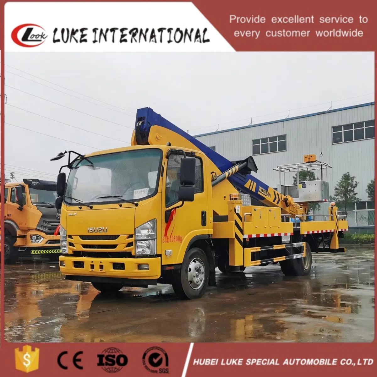 Japanese Brand Truck Mounted Aerial Work Platform Truck Telescopic Boom Bucket Truck 30m 32m 34m Working Height for Sales