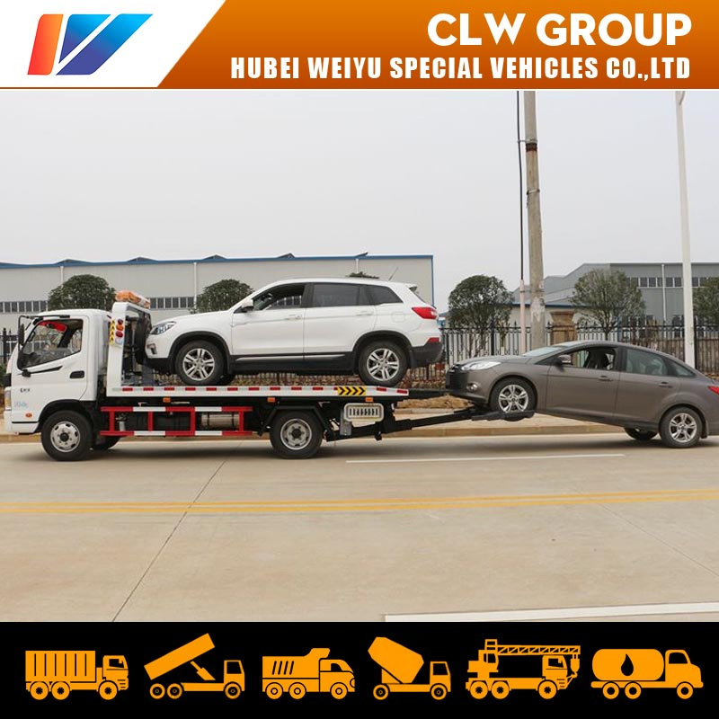 Foton 4X2 4t 130HP Flatbed Road Recovery Wrecker Tow Truck