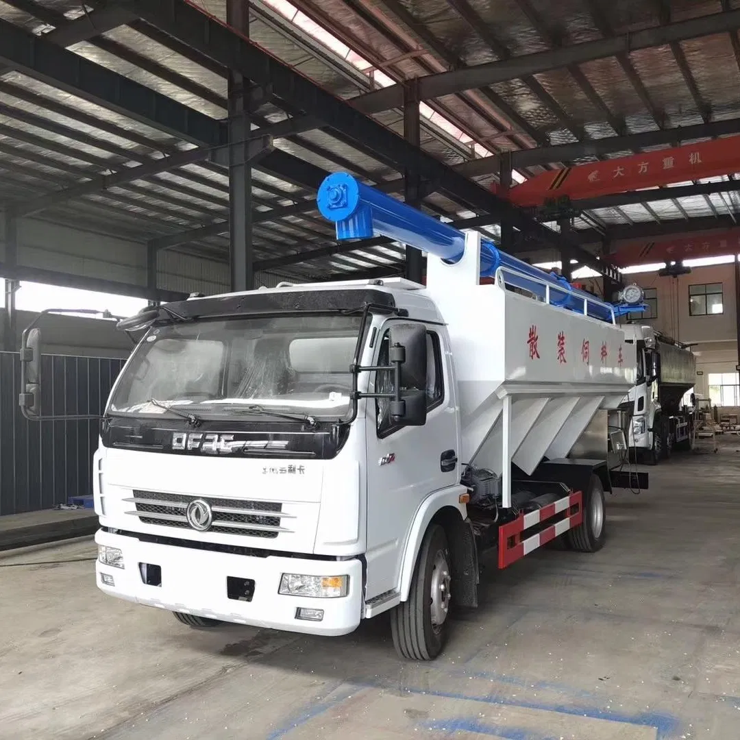 15cbm Bulk Grain Anima Livestock Feed Transport Truck with 17meters Pipes