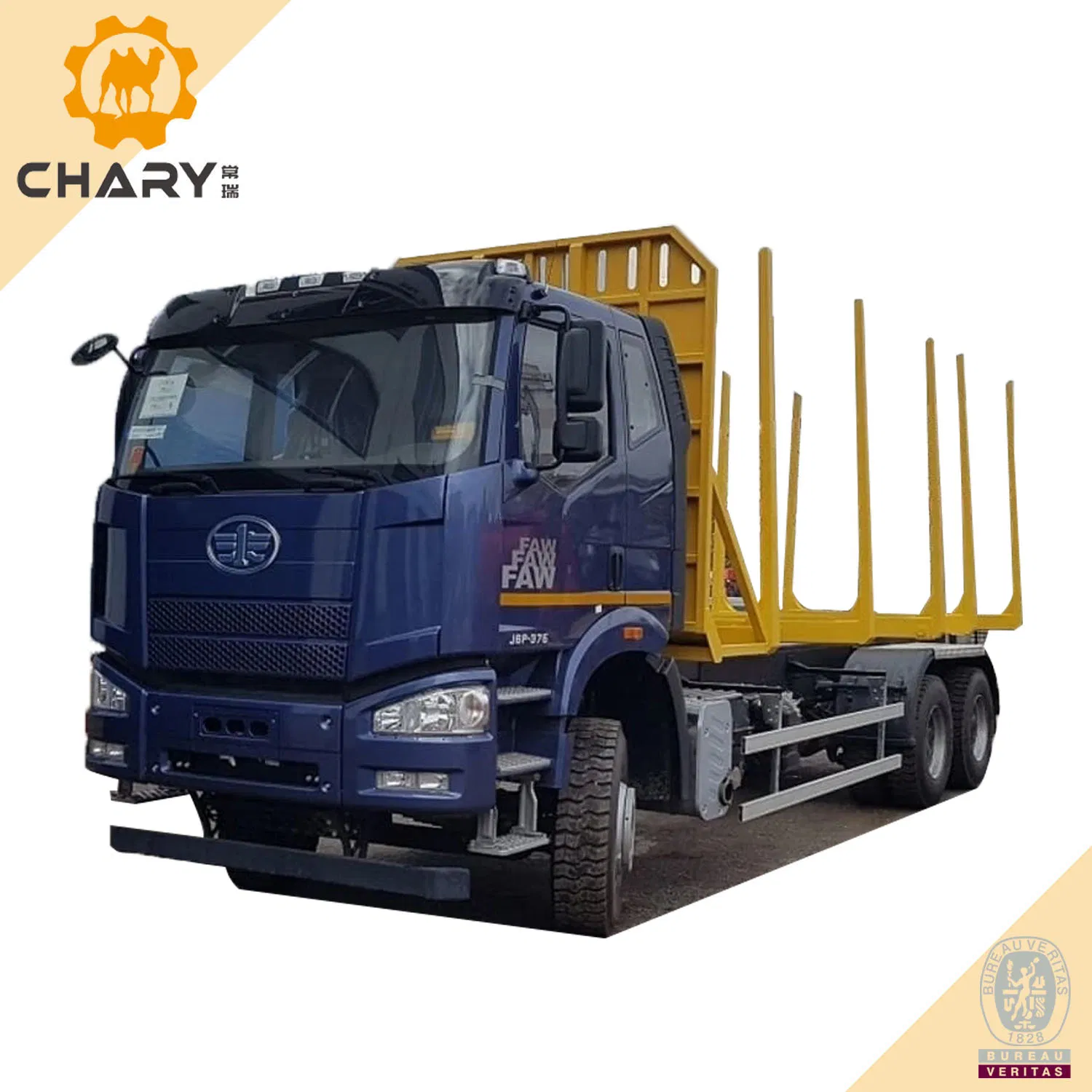 FAW 6X4 Log Wood Timber Forest Logging Carrier Vehicle for Wood Truck Timber Transport