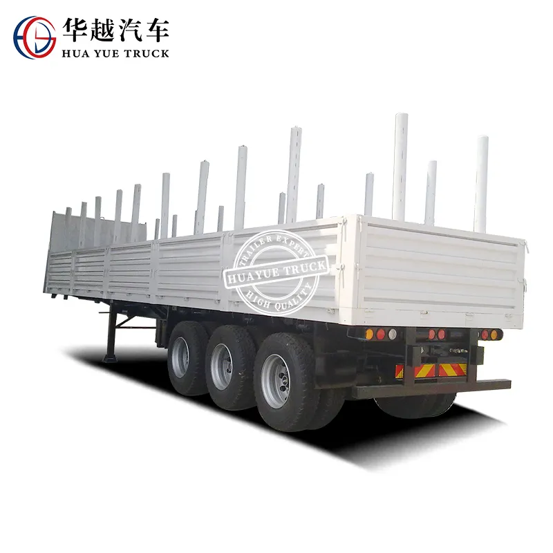 Flatbed Trailer Side View