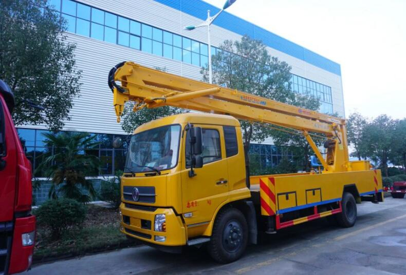 Dongfeng 4X2 Mounted Hydraulic 20 28 30 32 35 40 Meter Telescopic Folding Boom Lift Working Aerial Platform Work Bucket High-Altitude Operation Truck