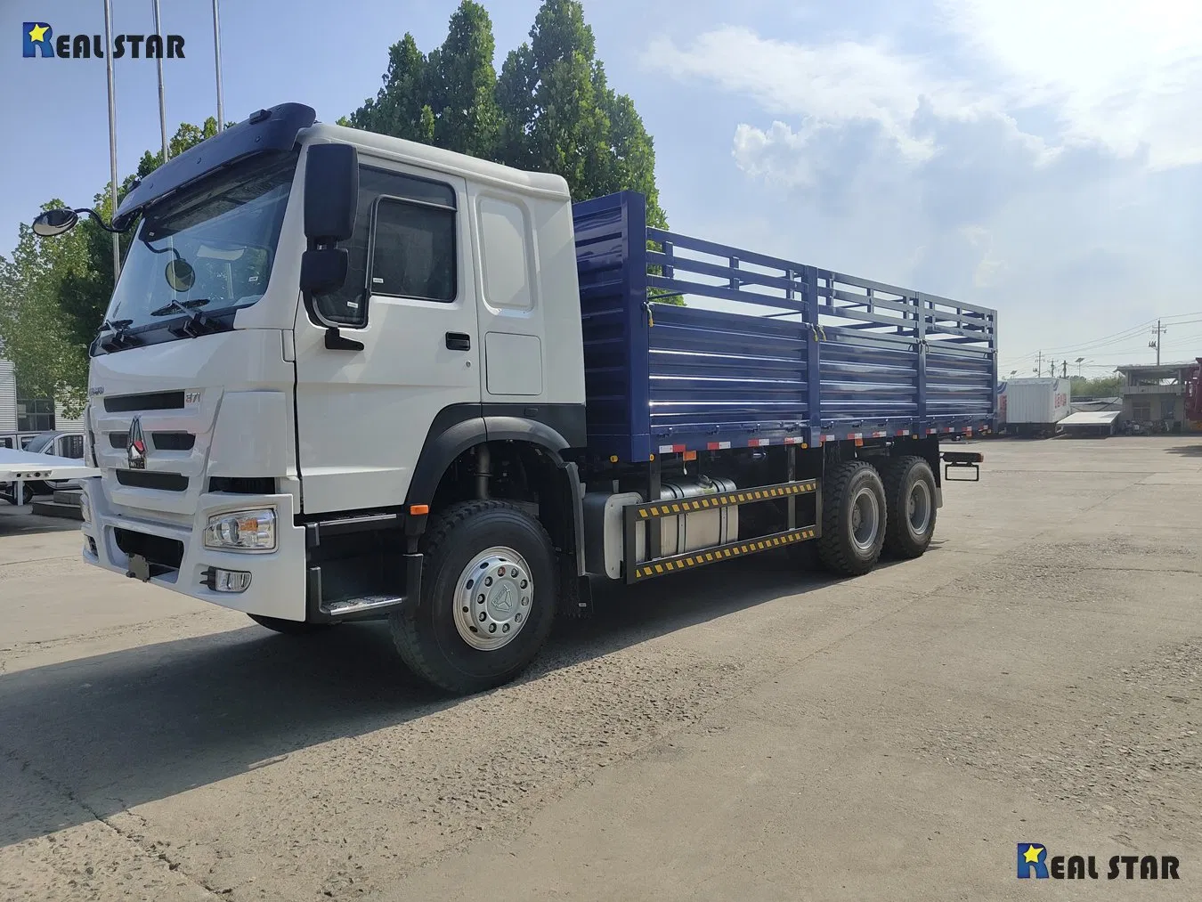 China Factory Sinotruk HOWO 6X4 Cattle Transport 40 Tons Fence Livestock Stake Body Bed Skeleton Skeletal Carrier Box Van Cargo Truck