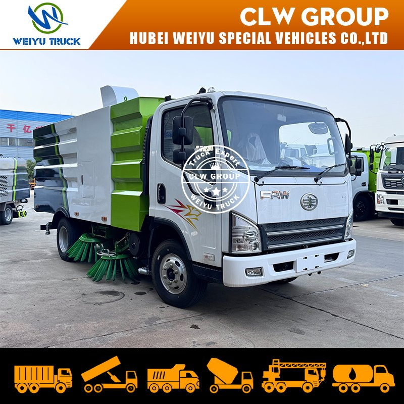 FAW 5m³ Municipal Street Sweeper Dust Cleaning Truck