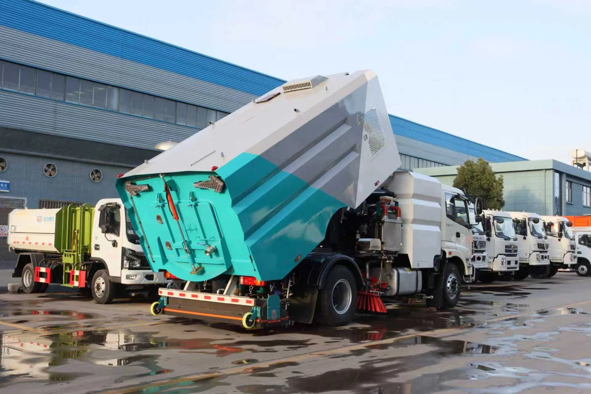 High Pressure Vacuum 7 Cubic Highway Dust Sweeper Road Sweeper Truck