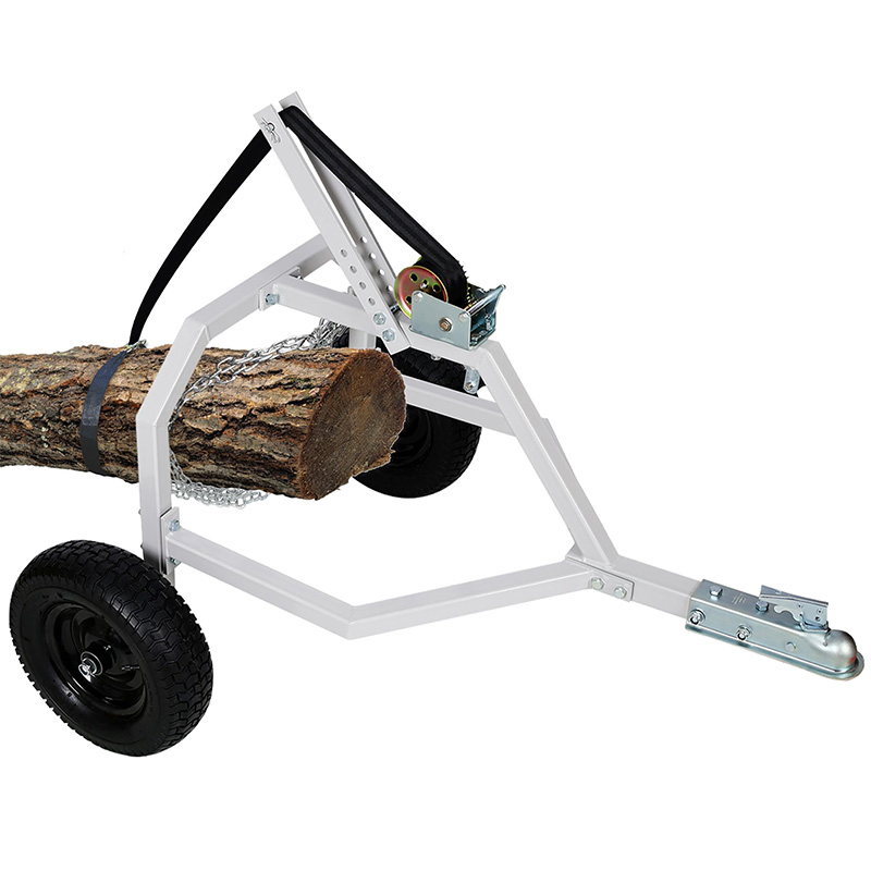 ATV Log Skidding Steel Arch with Pneumatic Tires