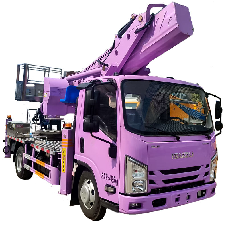 Customized Ivec O Dongfeng Sinotruck Isuz U Jmc JAC FAW Foton 33m Straight Arm Aerial Work Platform Lifting Hydraulic Raising High-Altitude Operation Truck