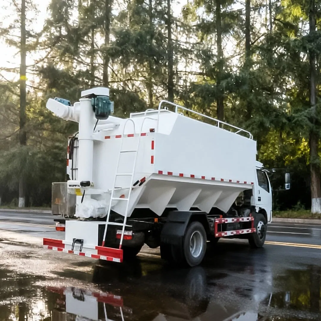 4X4 6X4 8X4 Small Mini 4 T 8 T 10 Ton 2 M³ 6 M³ 12 M³ 20 Cbm Livestock Bulk Feed Poultry Food Transport Granular Powdered Grain Divisible Warehouse Truck