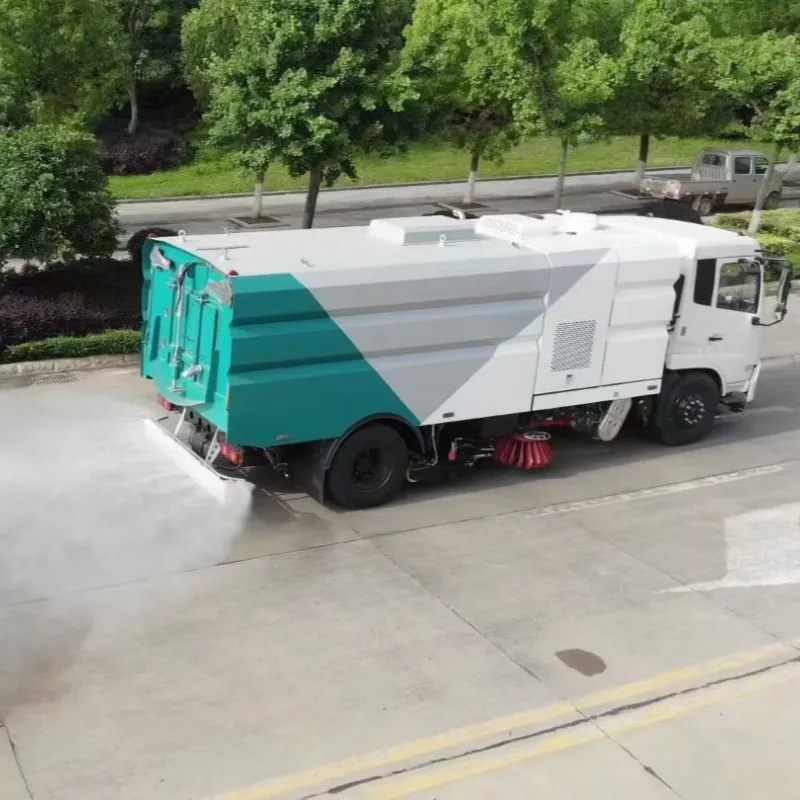 Road Sweeping Truck View 2
