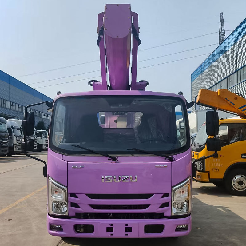 Customized Ivec O Dongfeng Sinotruck Isuz U Jmc JAC FAW Foton 33m Straight Arm Aerial Work Platform Lifting Hydraulic Raising High-Altitude Operation Truck