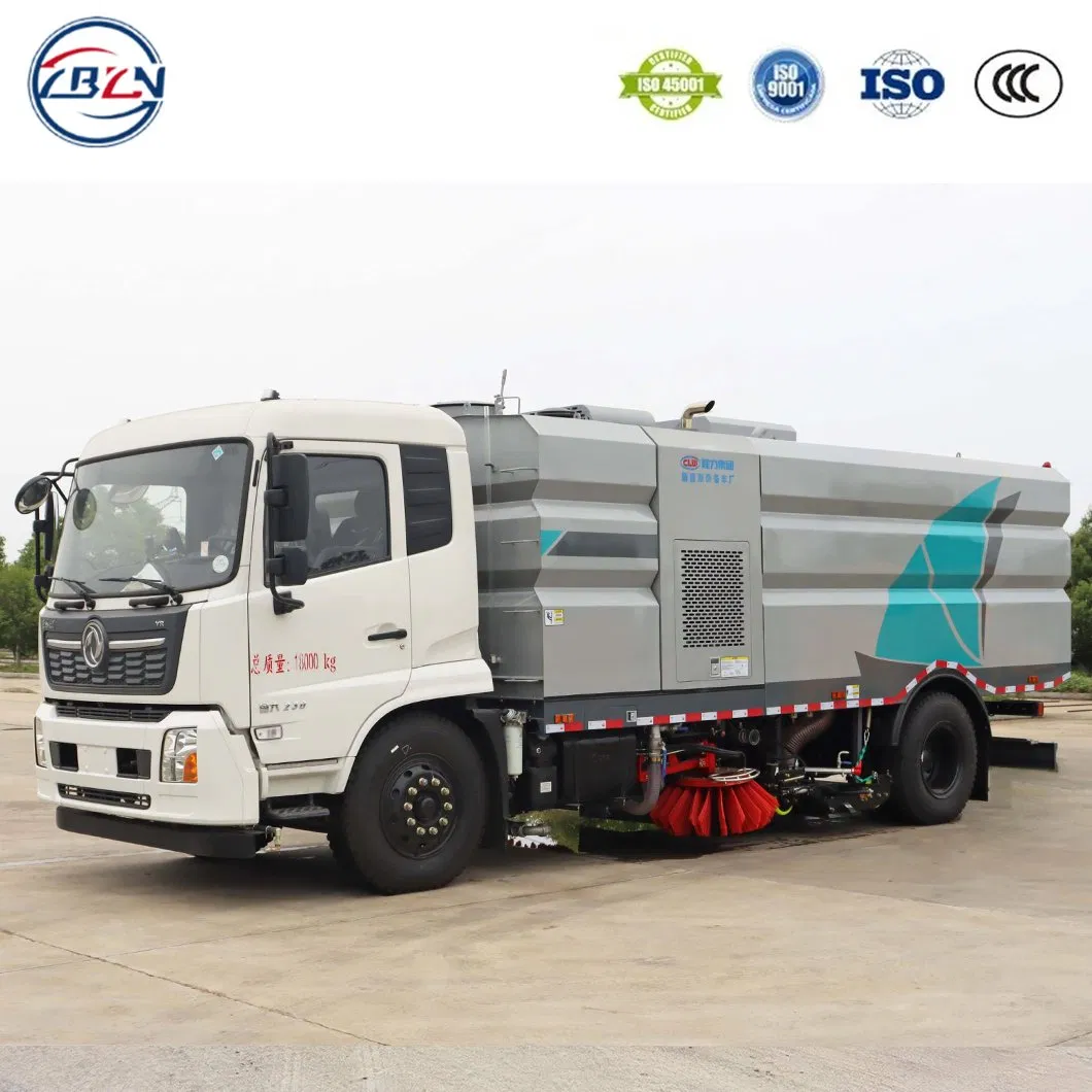 Dongfeng Tianjin 4X2 8tons Road Spraying Washing Sweeper Vacuum Cleaner Truck Cleaning Sweeping Truck Factory Direct Sales