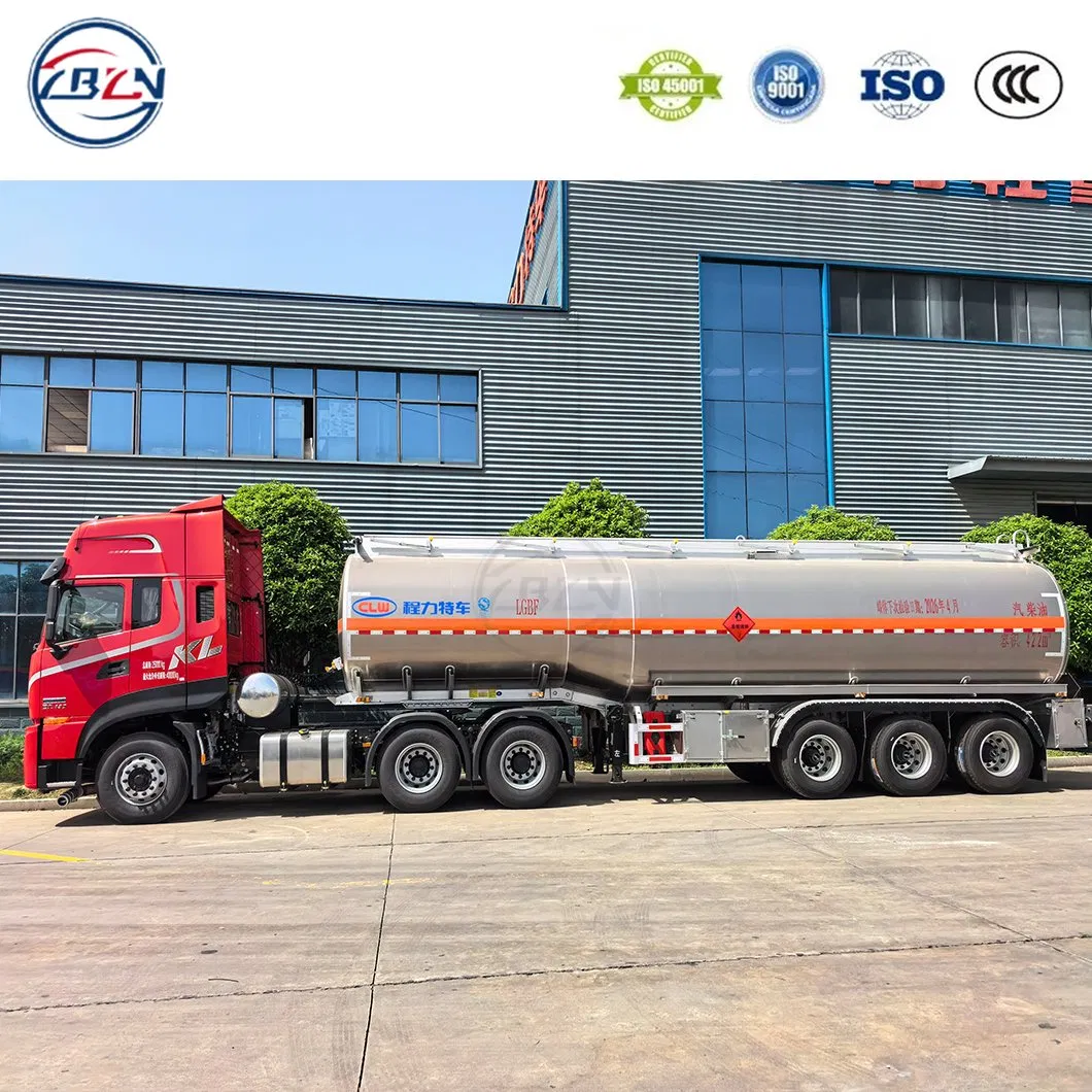 50cbm Aluminum Fuel Tank Trailer Light Weight for Long Distance Delivery Fuel Tank Truck Tanker Semi Trailer Oil Tanker Truck Factory Direct Sales