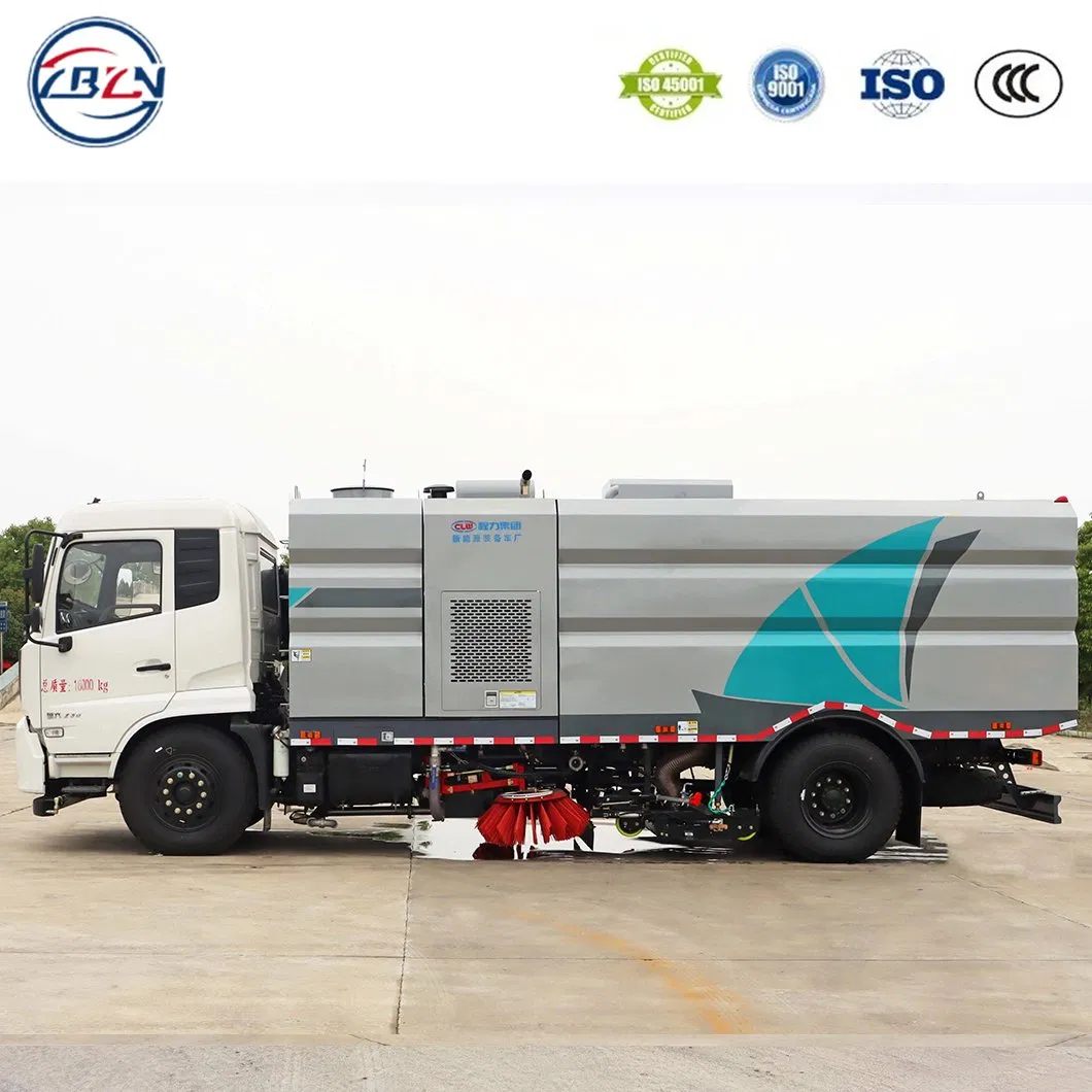Dongfeng Tianjin 4X2 8tons Road Spraying Washing Sweeper Vacuum Cleaner Truck Cleaning Sweeping Truck Factory Direct Sales