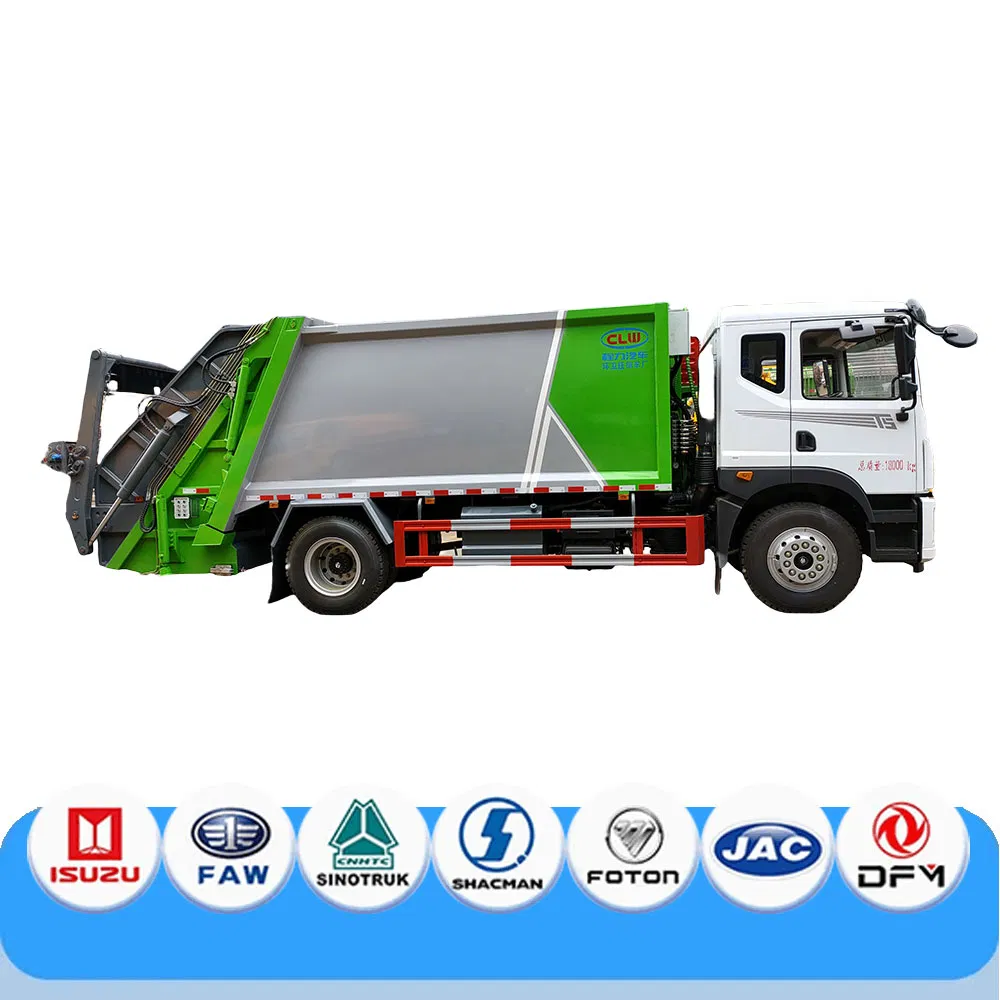 4*2 Drive 15 Tons of Garbage Compactor Garbage Bin Type Garbage Station Compression Garbage Truck