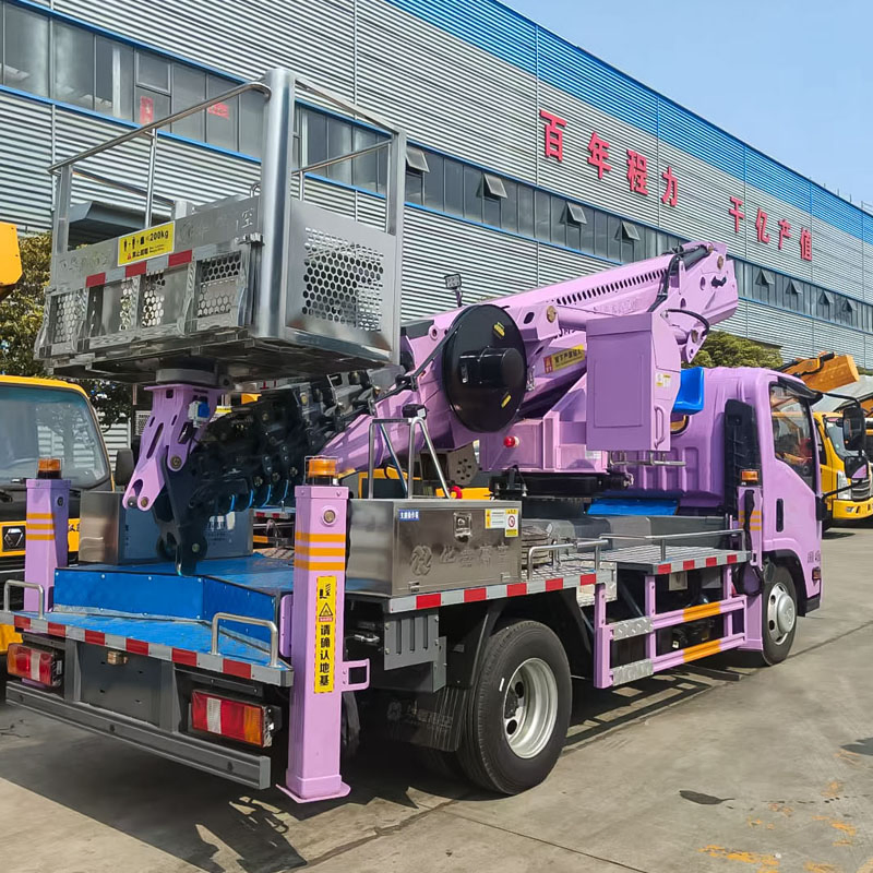 Customized Ivec O Dongfeng Sinotruck Isuz U Jmc JAC FAW Foton 33m Straight Arm Aerial Work Platform Lifting Hydraulic Raising High-Altitude Operation Truck