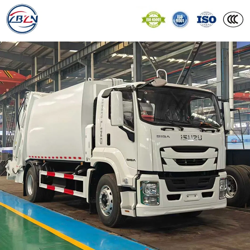 Hot Selling I Suzu Giga LHD Rhd 4X2 12cbm 14m3 Rubbish Garbage Compactor Truck/ Waste Compactor Truck for Street Garbage Collection