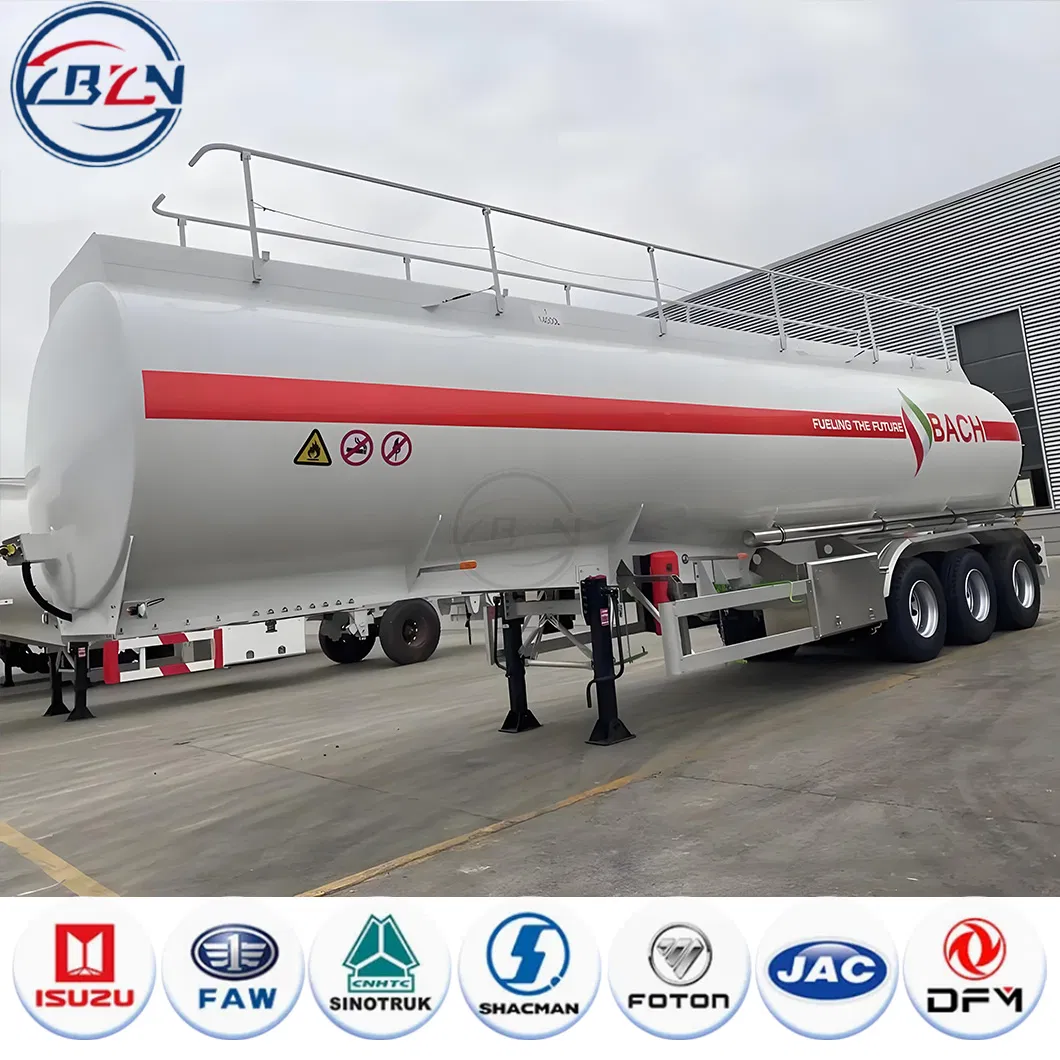 Fuel Tanker 40000/45000/50000L Oil Tank Truck Fuel Tanker Semi Trailer Aluminum Petrol Tanker Water /Milk/Edible Oil /Chemical Liquids Tank Truck Manufacturer