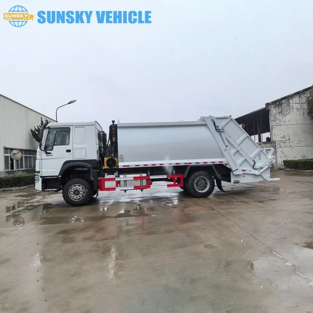14cbm Compactor Garbage Truck Rear View