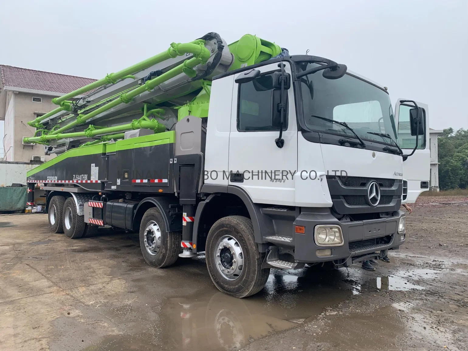 Actros 4141 56 Meter Concrete Pump Truck Used Construction Machinery Concrete Placing Boom Used Truck Mounted Concrete Pump Beton Zoomlion Pump Truck