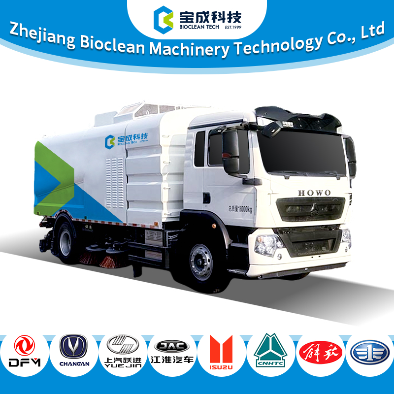 6m³ Bioclean Brand vacuum sweeping electric transport street wholesale road sweeper truck