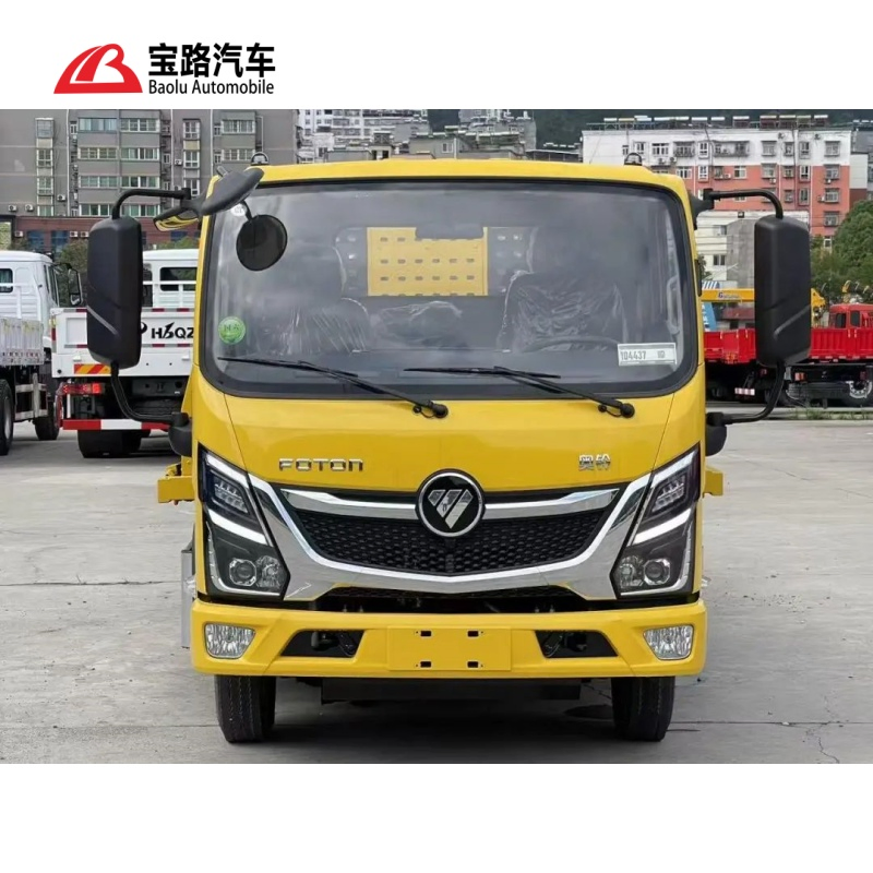 China New Foton Aoling Light Flatbed Wrecker Tow Truck for Road Rescue