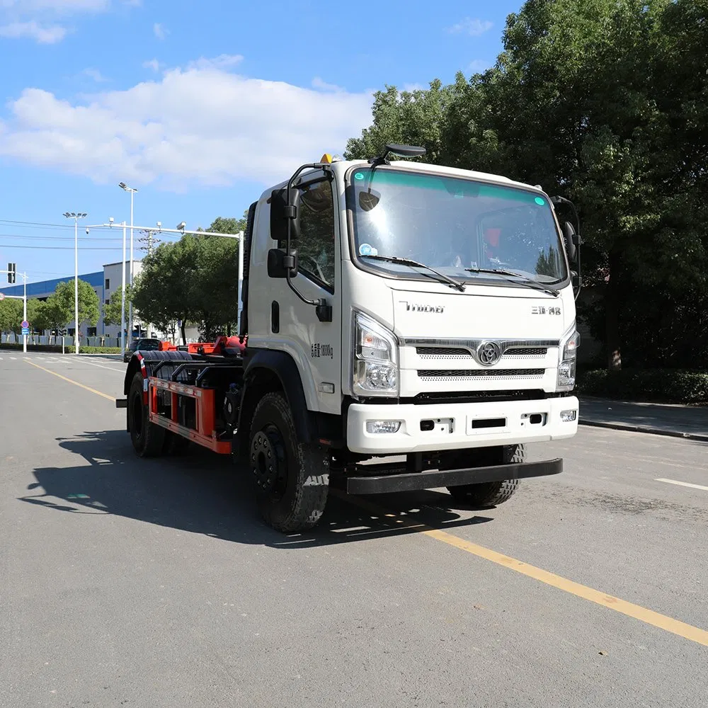 Tri-Ring Compactor Engine Waste Collection Swing Sanitation Vehicle Hook Arm Garbage Truck