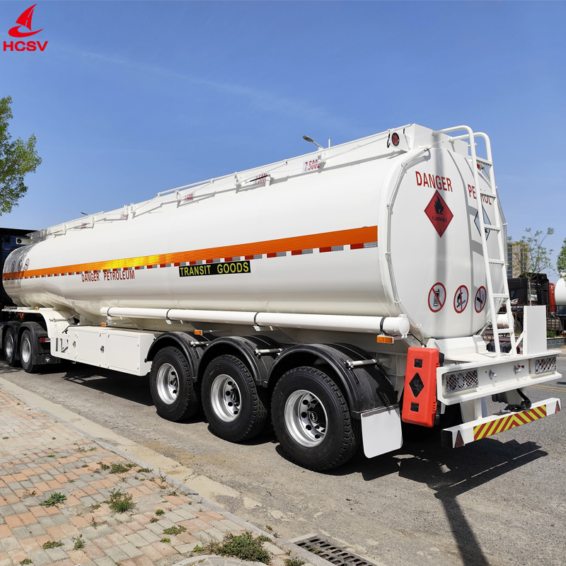 Four Axle Heavy-Duty Carbon Steel Tank Oil Fuel Diesel Gasoline Transportation Delivery Carrier Tanker Semi-Trailer Truck Vehicle