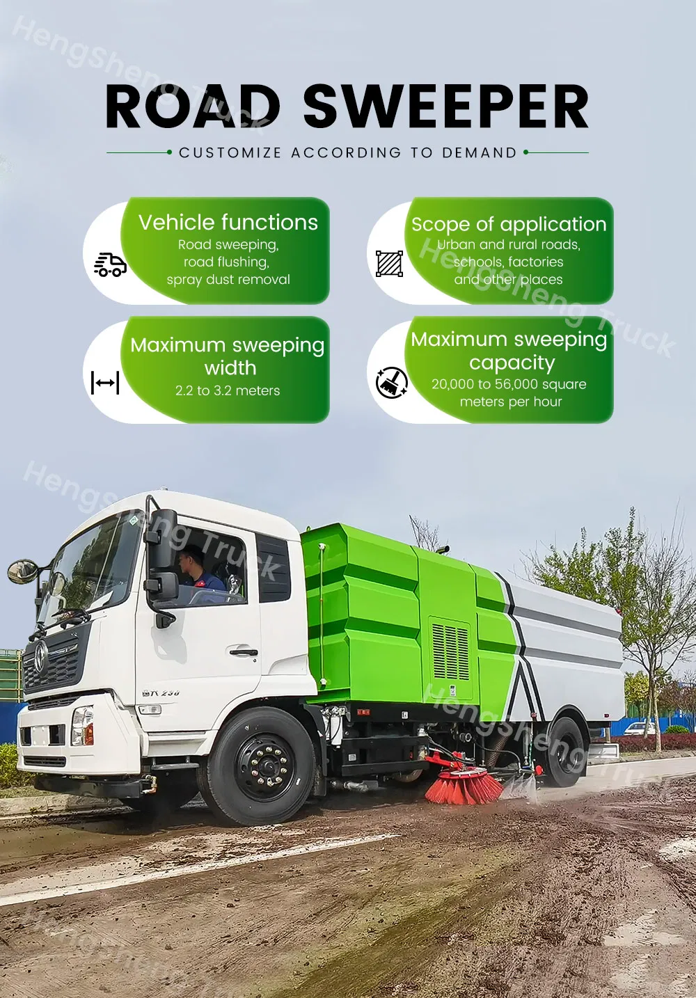 Road Sweeping Truck Overview