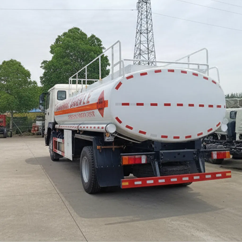 Heavy Duty Large Volume LPG LNG HOWO Stainless Steel Aluminum Alloy Corrosion Resistant Tank Body Tanker Liquid Chemical Oil Fuel Tank Truck