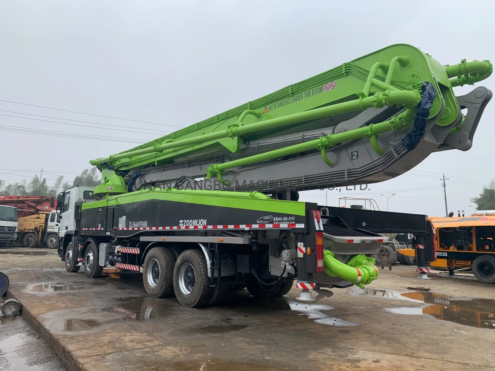Actros 4141 56 Meter Concrete Pump Truck Used Construction Machinery Concrete Placing Boom Used Truck Mounted Concrete Pump Beton Zoomlion Pump Truck