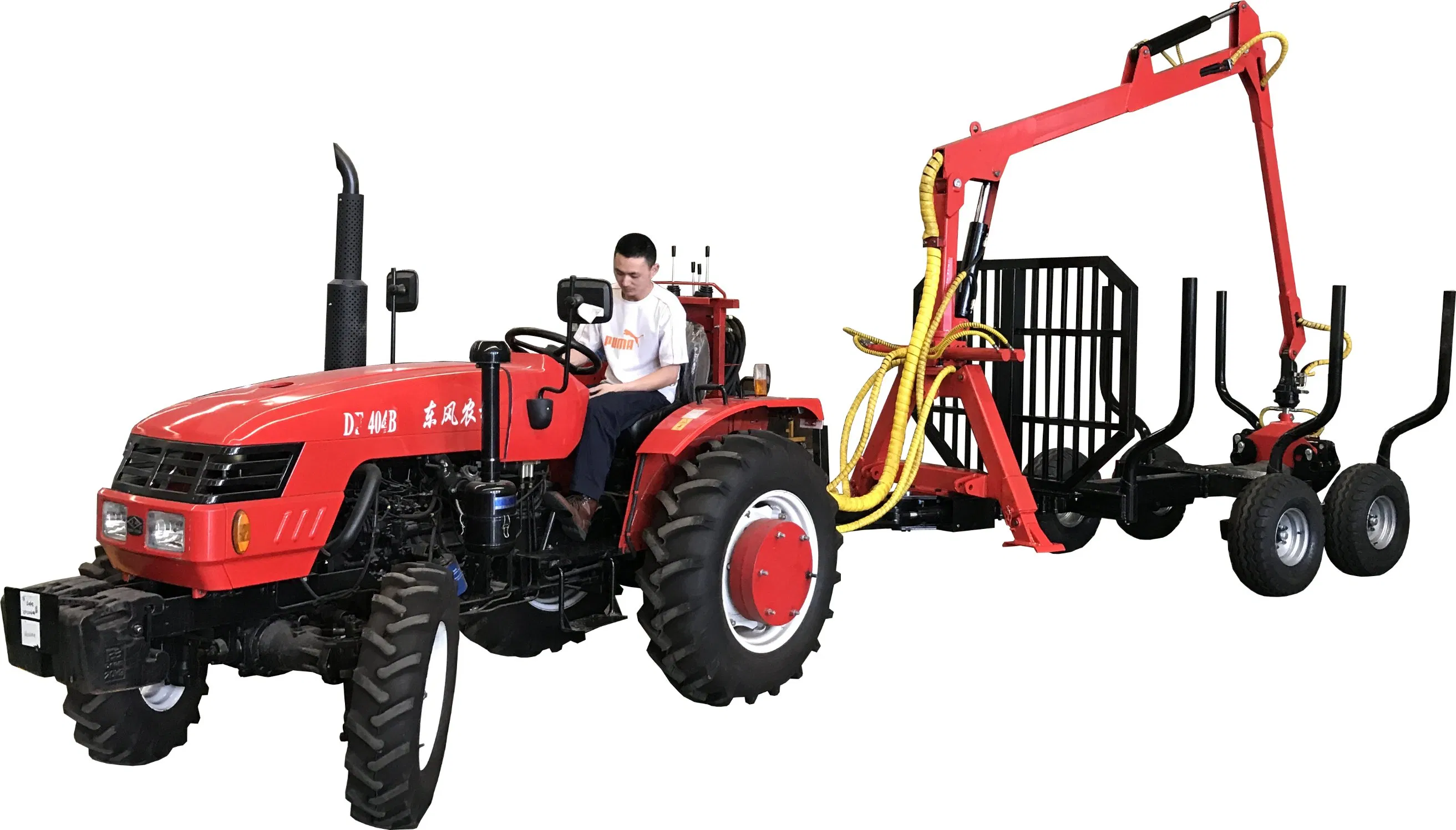 ATV Loader Forestry Trailer Grapple Log Loader Compact Tractor Trailer