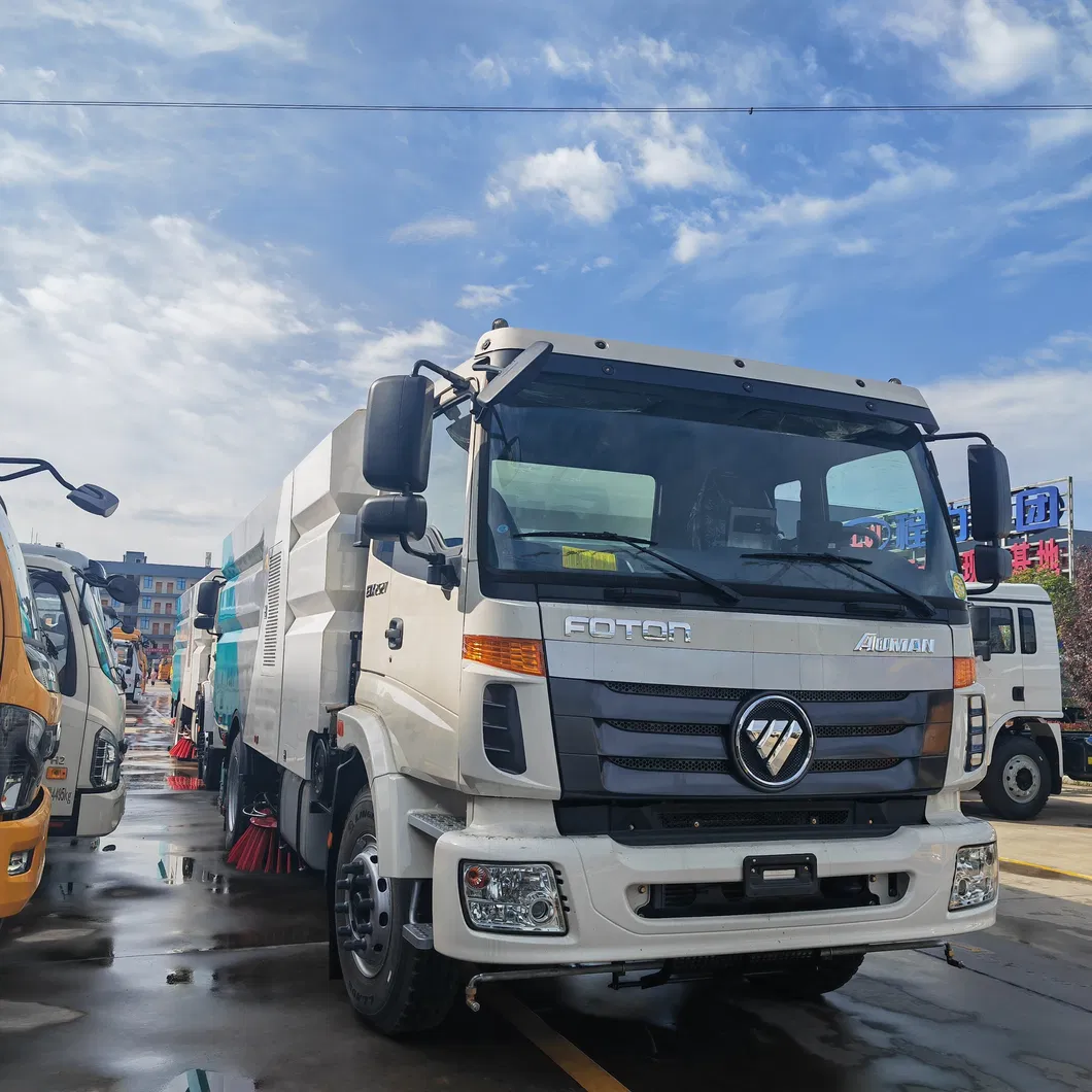 Sweeper Truck Rear View