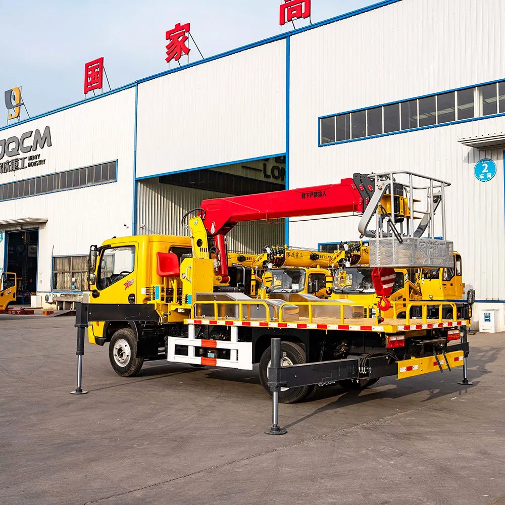 Hot Sale Dongfeng 6.3 Ton Multi-Functional Truck Crane Telescopic Straight Boom Mobile Crane for Export
