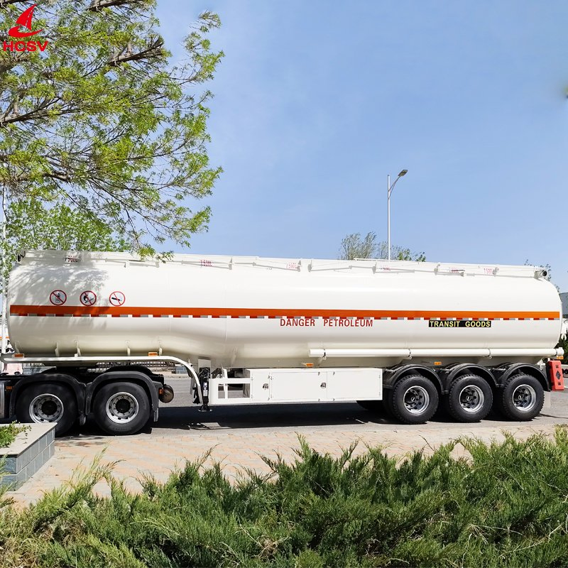 Four Axle Heavy-Duty Carbon Steel Tank Oil Fuel Diesel Gasoline Transportation Delivery Carrier Tanker Semi-Trailer Truck Vehicle