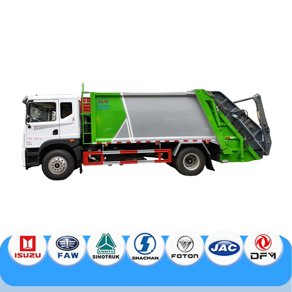 4*2 Drive 15 Tons of Garbage Compactor Garbage Bin Type Garbage Station Compression Garbage Truck
