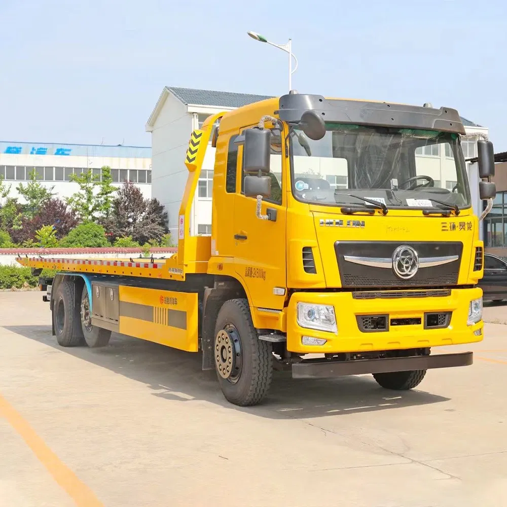 Tri-Ring Euro-3 Tow Wrecker Flatbed Towing Wrecker Truck for Emergency Rescue Road Clearance