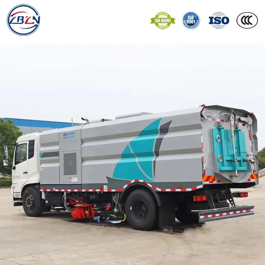 Dongfeng Tianjin 4X2 8tons Road Spraying Washing Sweeper Vacuum Cleaner Truck Cleaning Sweeping Truck Factory Direct Sales