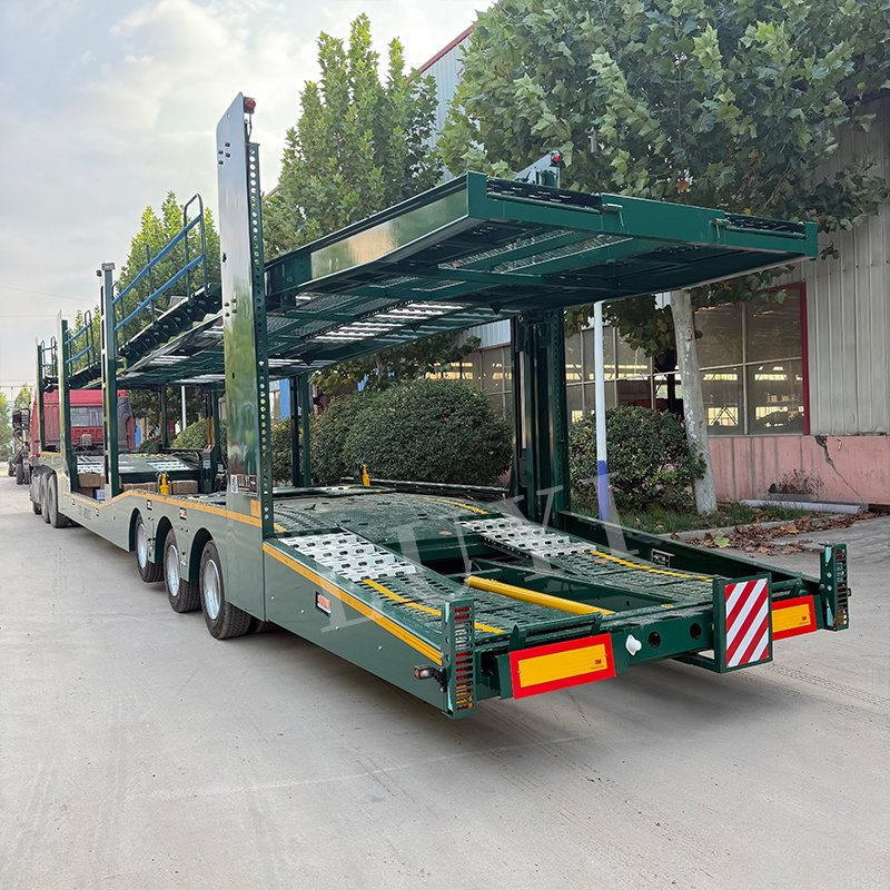 Luyi 8-Car Double Deck Multifunctional Trailer 3-Axle Auto Hauler Container Transport Semi Trailer