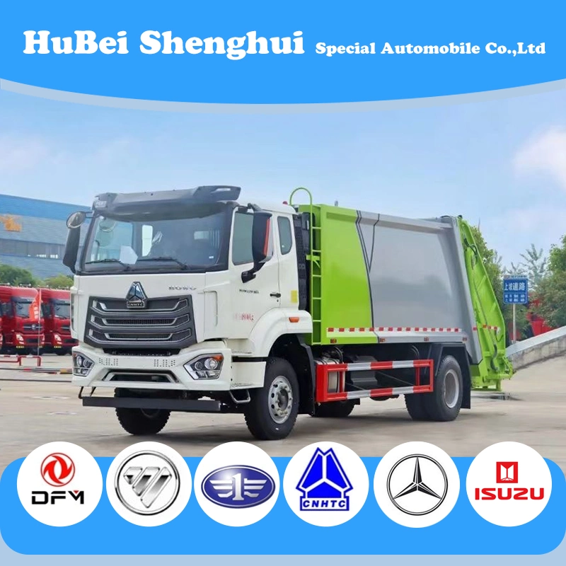 HOWO 4X2 Garbage Compactor Trucks 12m3 Garbage Truck for Sale