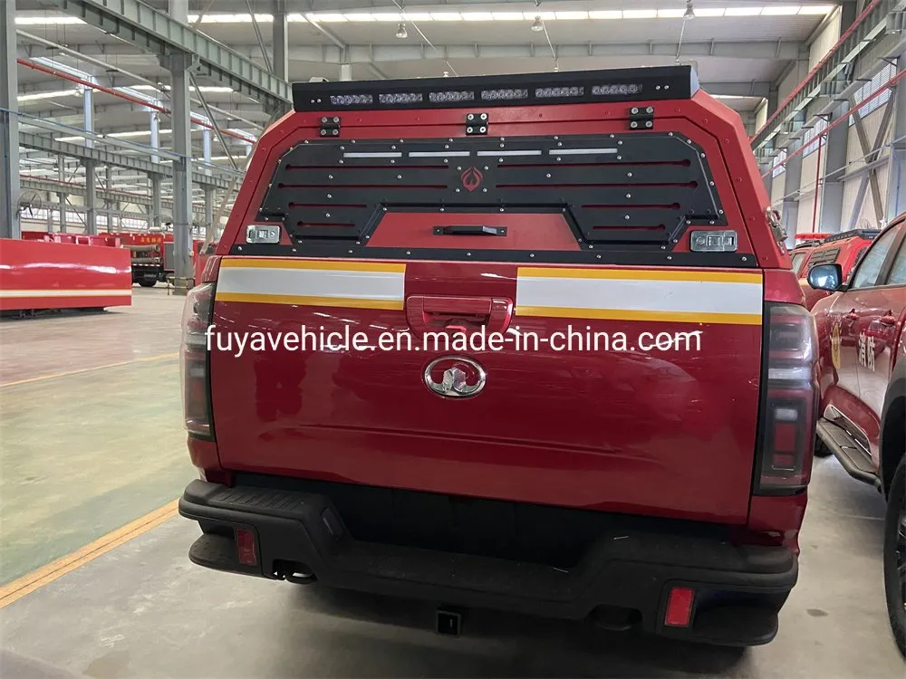 Fire Fighting Truck Rear View