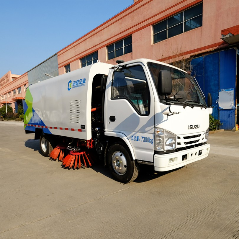 4X2 7.3T dongfeng outdoor vacuum baggerroad electric city road street sweeper truck