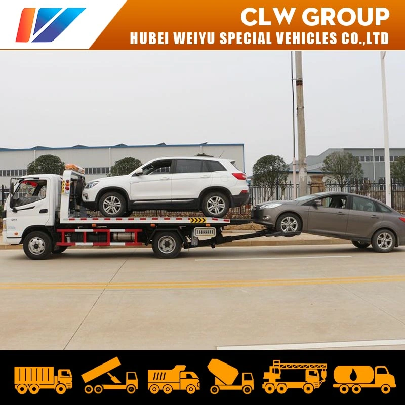 Foton 4X2 4t 130HP Flatbed Road Recovery Wrecker Tow Truck