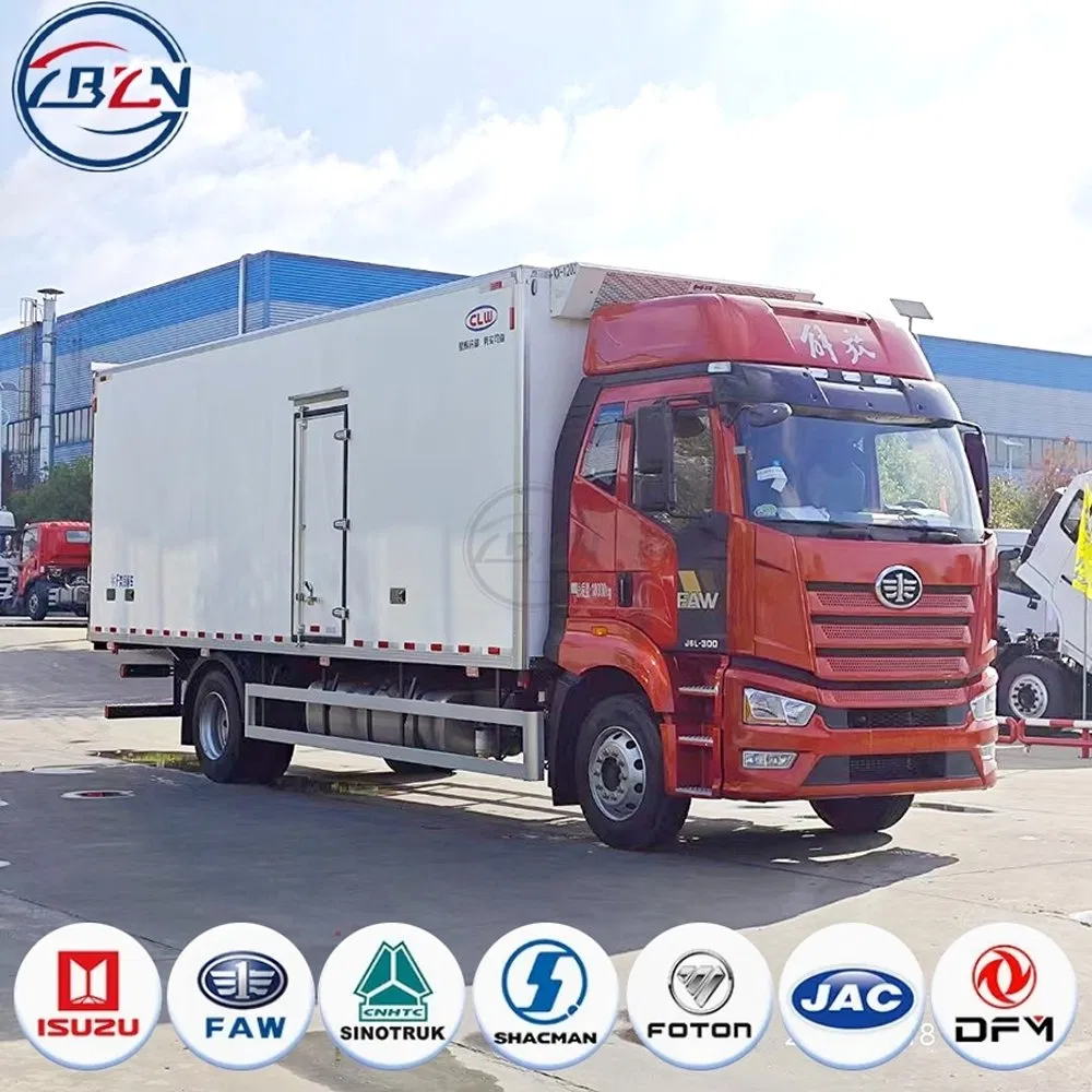 Refrigerator Box Cargo Cooling Truck Refrigerated Freezer Cold Room Transport Truck Van Cargo Frozen Foods Truck Refrigerator Cold Room