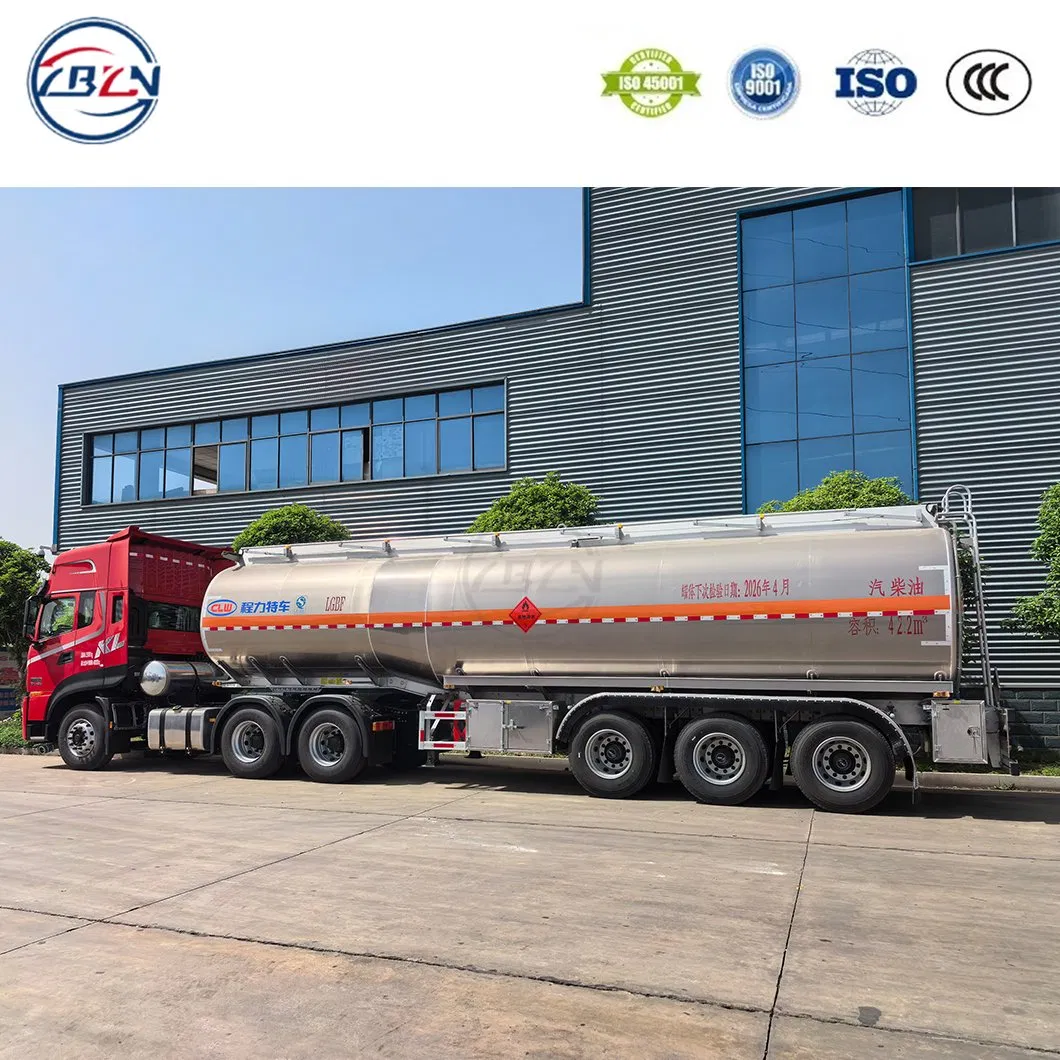 50cbm Aluminum Fuel Tank Trailer Light Weight for Long Distance Delivery Fuel Tank Truck Tanker Semi Trailer Oil Tanker Truck Factory Direct Sales